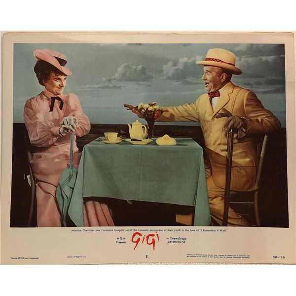 Gigi original 1958 vintage lobby card