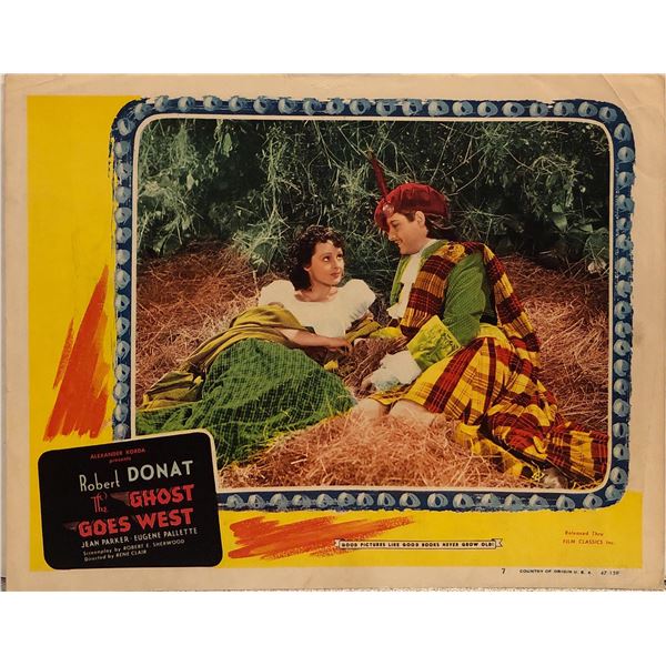 Ghost Goes West original 1947R vintage lobby card