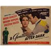 Image 1 : A Gentleman After Dark original 1942 vintage lobby card
