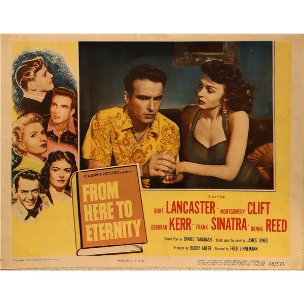 From Here To Eternity 1953 Original Vintage Lobby Card
