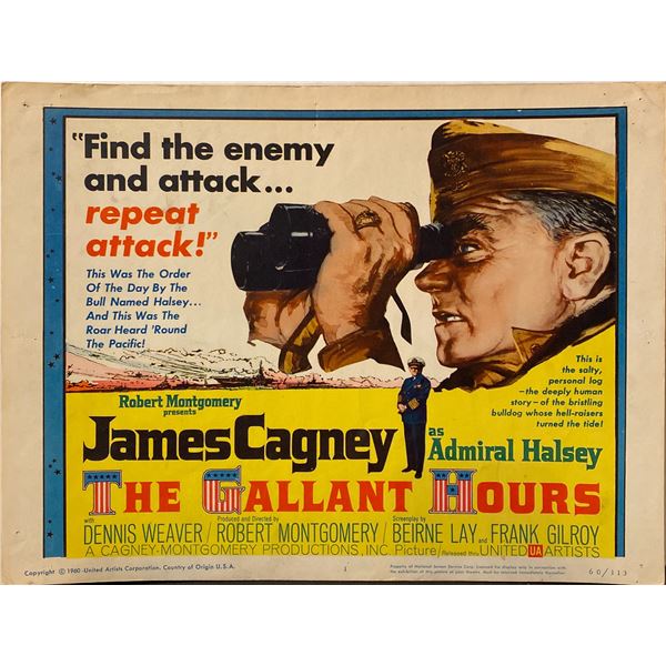 The Gallant Hours 1960 Original Vintage Lobby Card