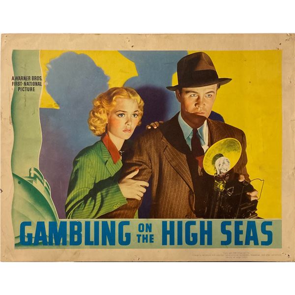 Gambling on the High Seas 1940 Original Vintage Lobby Card