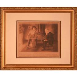 Traumerei The Cello Vintage Lithograph #2007214