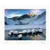 Image 1 : "Winter morning in mountains" big lithograph  #2007310