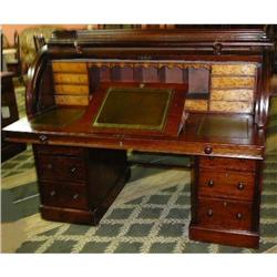 Antique Victorian Cylinder Desk #2007717