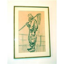 Drawing signed by  Bill Mauldin #2007982