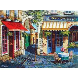 Anatoly Metlan, Café in Provence, Signed SS on #2008027