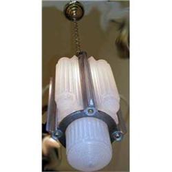 Art Deco Aluminum Slip-In Chandelier #2019315