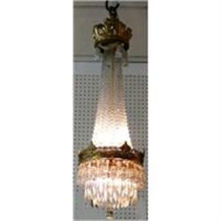 Antique French Beaded Crystal Empire Chandelier#2019476