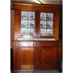 Antique Pine Hutch Cupboard Cabinet #2019487