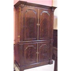 Mahogany Entertainment Center Cabinet Cupboard #2019521