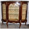 Image 1 : French Style Inlaid Curio Cabinet Vitrine #2019526