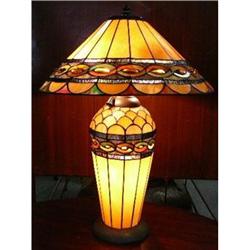 Stained Glass Leaded Glass Lamp #2019530