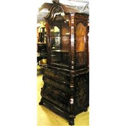 European Marquetry Bookcase Cabinet  Chest #2019534