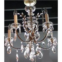 Crystal, and Brass Chandelier #2019554