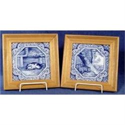 Pair Minton Tiles (c1873) #2019638