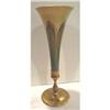 Image 1 : Tiffany Pulled Feather Trumpet Vase Bronze Base#2019693