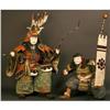 Image 1 : Very Scarce Pair 18th C. Japanese Samurai Dolls#2019960