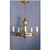 Image 1 : Iron and bronze chandelier.. #2019976