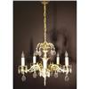 Image 1 : Brass and crystal chandelier #2019991