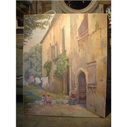 French Painting on Canvas-Signed #2020140