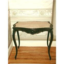 Louis XV Table Rose Veined Marble C.1850 #2034370