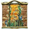 Image 1 : LOTUS IN EDEN * ARTIST SIGNED LEATHER TAPESTRY #2034386