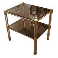 Brass and Glass Side Tables #2034425