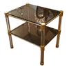 Image 1 : Brass and Glass Side Tables #2034425