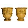 Image 1 : Pair of Glazed Terracotta Urns #2034426