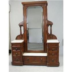 Victorian Ladies Dresser/Wardrobe with Mirror #2034634