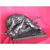 Image 1 : Bronze Sculpture of fighting Panters(signed) #2034775