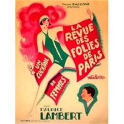 Original La Revue poster, 1929,  A, Linen #2034982