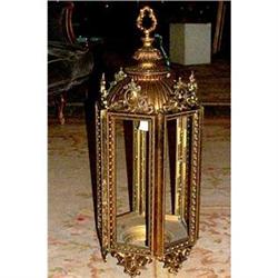 big French Bronze Lantern 30 inches H  #2035229