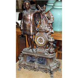 Mantle clock figural statue Columbus #2035247