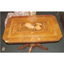 Italian fine table with wood inlays #2035250