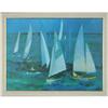 Image 1 : White Sailboats giclee print Camille  #2045861