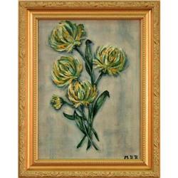 Floral Cluster" flowers impressionist painting #2045882