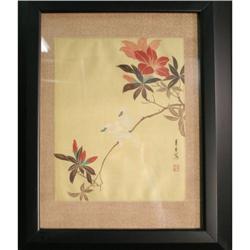 Chinese painting cloth oriental asian floral #2045886