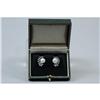 Image 1 : ANTIQUE PLATINUM DIAMOND &amp; PEARL EARRINGS #2045992