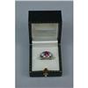 Image 1 : MODERNE RUBY DIAMOND &amp; PLATINUM RING CIRCA #2045993