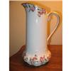 Image 1 : LARGE LIMOGES PITCHER WITH PINK ROSES #2046034