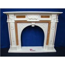 Exceptional Beautiful Marble Fireplace Mantel #2046275