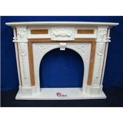 Exceptional Beautiful Marble Fireplace Mantel #2046275