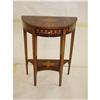 Image 1 : marquetry halvemoon sidetable with 1 drawer  #2046390