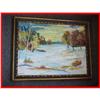 Image 1 : Early Winter Minnesota Landscape Oil Painting #2046408