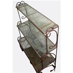 Rustic Metal and Glass Shelves #2046694