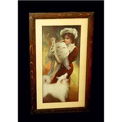 Female Print Oak Frame Early #2046714