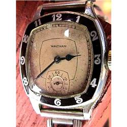 Art Deco Hour Bezel Waltham Wristwatch Watch #2046750