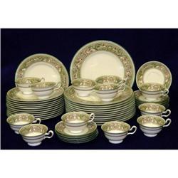 Wedgwood Porcelain Florentine Green Service 12 #2046773